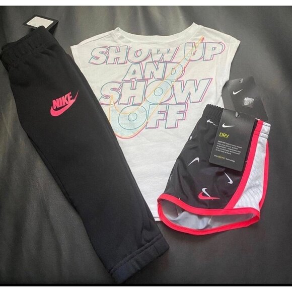 NWT Nike Jogger & Activewear Bundle Girls Size 2T